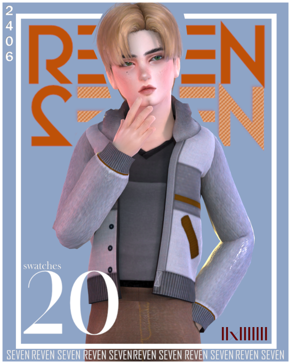 Mix Childs Snap Button Bomber Jacket by simsfinds - The Sims 4 Custom Content