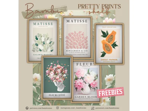 pretty prints shelf by Bambisims