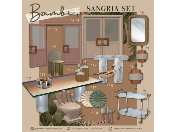 sangria set by Bambisims