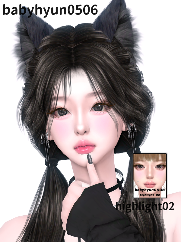 Mix babyhyun0506 highlight 02 by simsfinds - The Sims 4 Custom Content