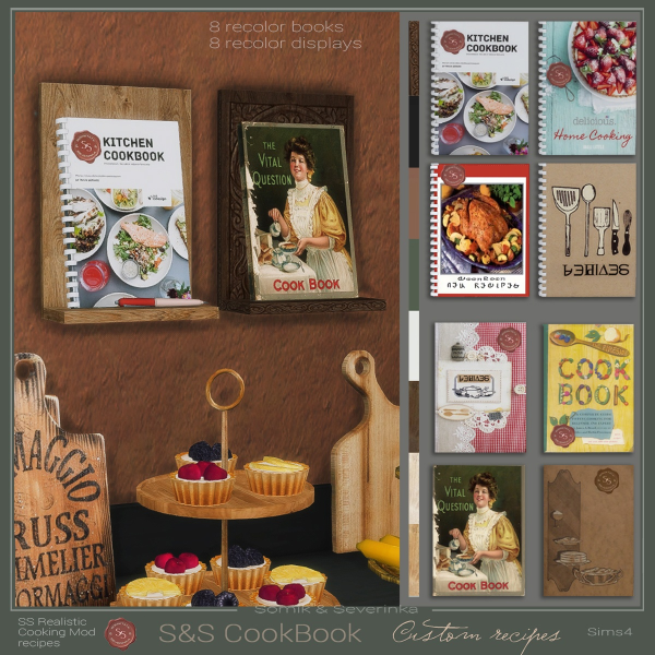 Alpha Cookbook SS 811 by simsfinds - The Sims 4 Custom Content