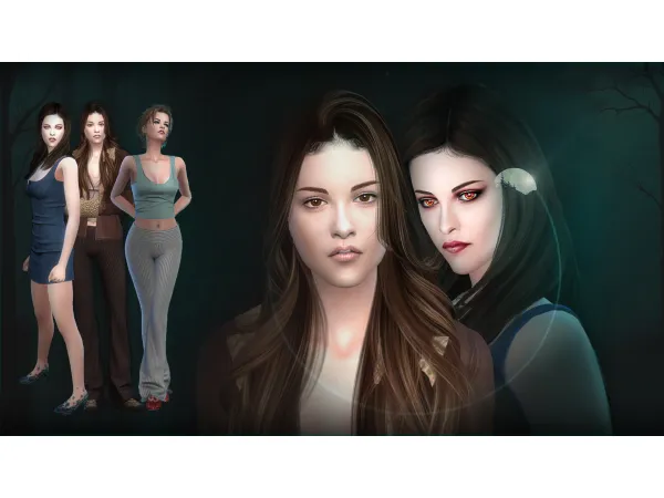 Alpha SIM Bella Swan (Twilightinspiration) Paranormal by BAkalia - The Sims 4 Custom Content