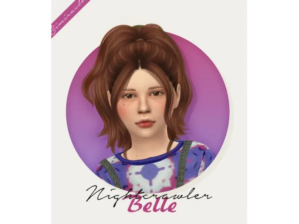 Alpha Nightcrawler Belle Kids Version - The Sims 4 Custom Content