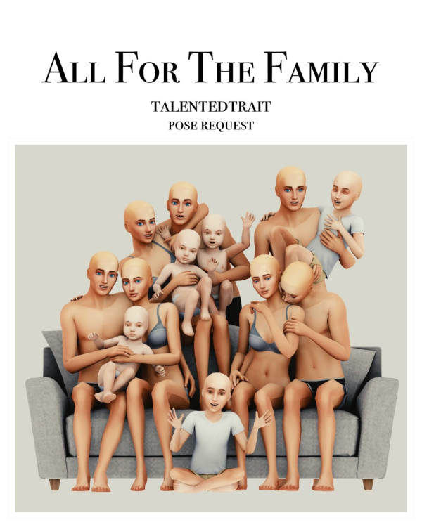 Mix [talentedtrait] All For The Family by simsfinds - The Sims 4 Custom Content