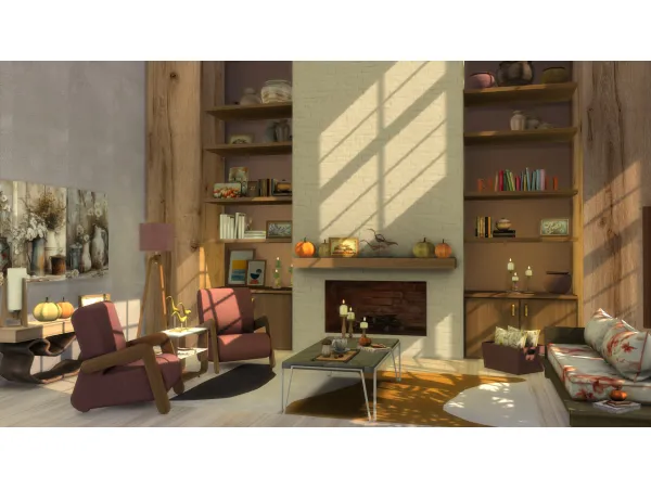 Alpha Autumn home by Kardofe - The Sims 4 Custom Content
