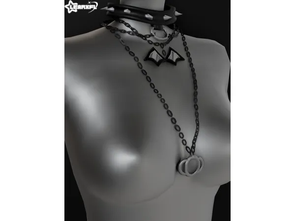 Maxis Match Layered Necklace by Learxfl - The Sims 4 Custom Content