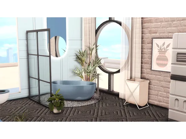 Maxis Match Suina Bathroom by simsfinds - The Sims 4 Custom Content