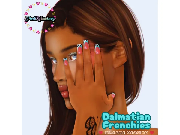 Mix Dalmatian Frenchies by PinkGlacierz - The Sims 4 Custom Content