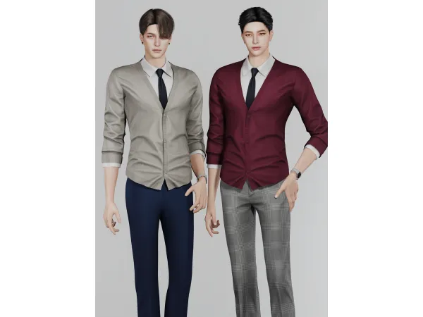 Alpha Cardigan 06 by KK's creation - The Sims 4 Custom Content