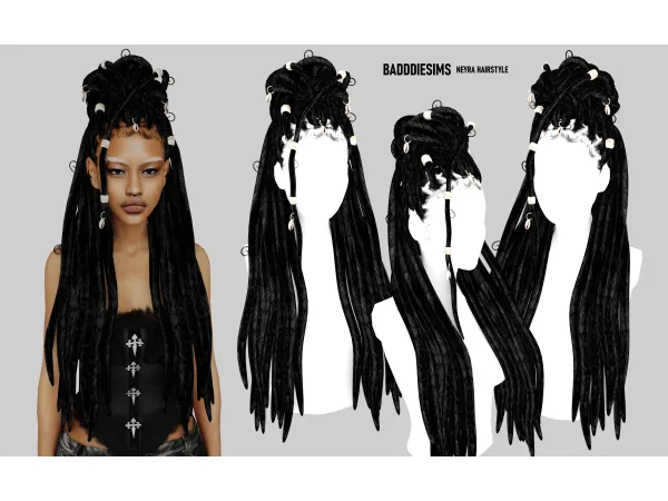 Alpha NEYRA HAIRSTYLE by simsfinds - The Sims 4 Custom Content