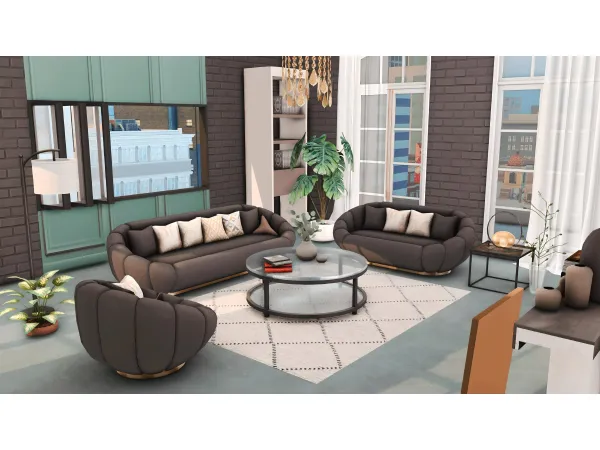 Maxis Match Fresha Living Room by simsfinds - The Sims 4 Custom Content