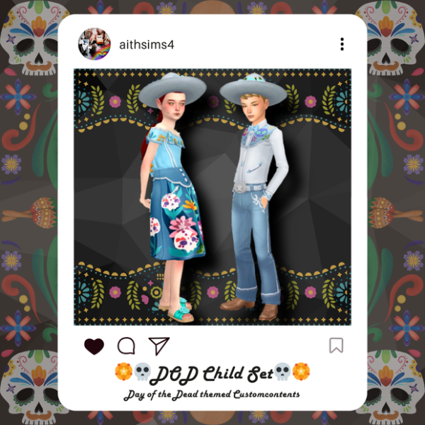 Maxis Match DOD Child Set by simsfinds - The Sims 4 Custom Content