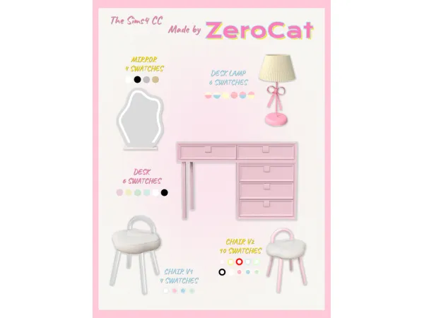 🎀Vanity Set🎀 by ZeroCatSims