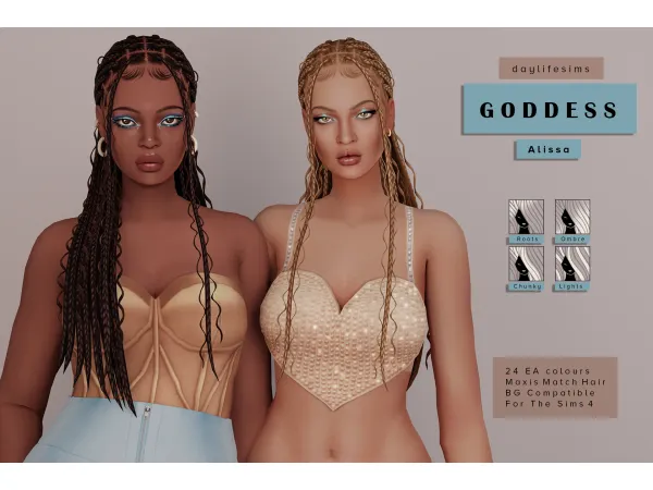 Maxis Match GODDESS SET Alissa by simsfinds - The Sims 4 Custom Content
