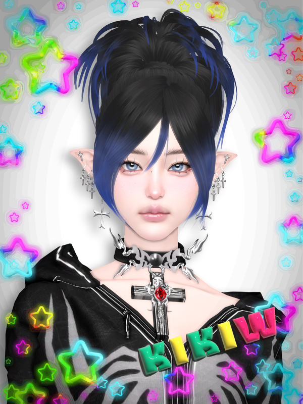 Mix KIKIWSTUDIO HAIR 20241113 by simsfinds - The Sims 4 Custom Content