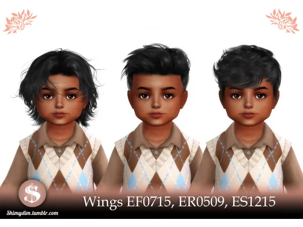 Alpha S4 Wings EF0715 ER0509 ES1215 Child Toddler Conversions by shimydim - The Sims 4 Custom Content