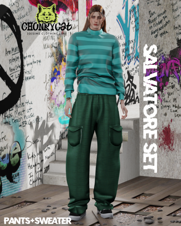 Mix salvatore set chonkycatsims by chonkycatsims - The Sims 4 Custom Content