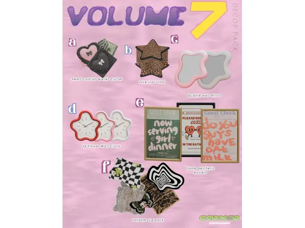 Mix Decor Pack Vol 7 by cocogames - The Sims 4 Custom Content