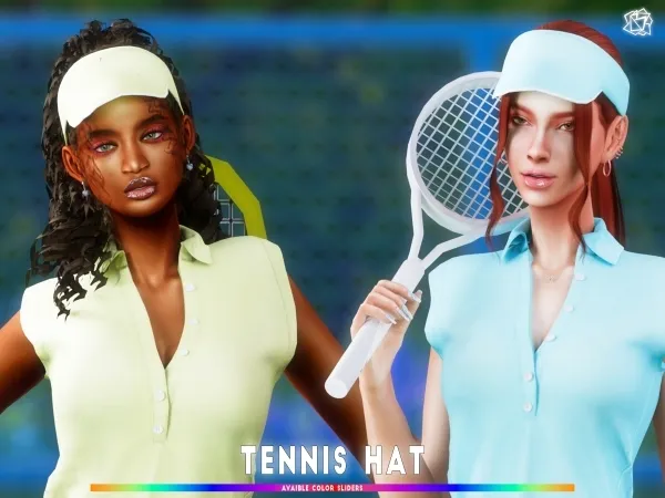 Mix Tennis Hat brsims by bluerose-sims - The Sims 4 Custom Content