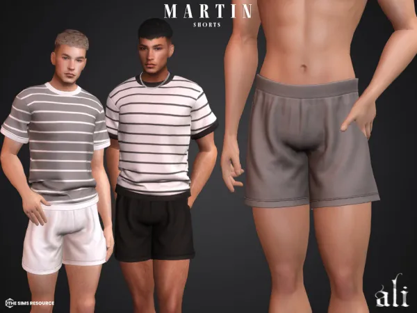 Mix MARTIN shorts by ali - The Sims 4 Custom Content