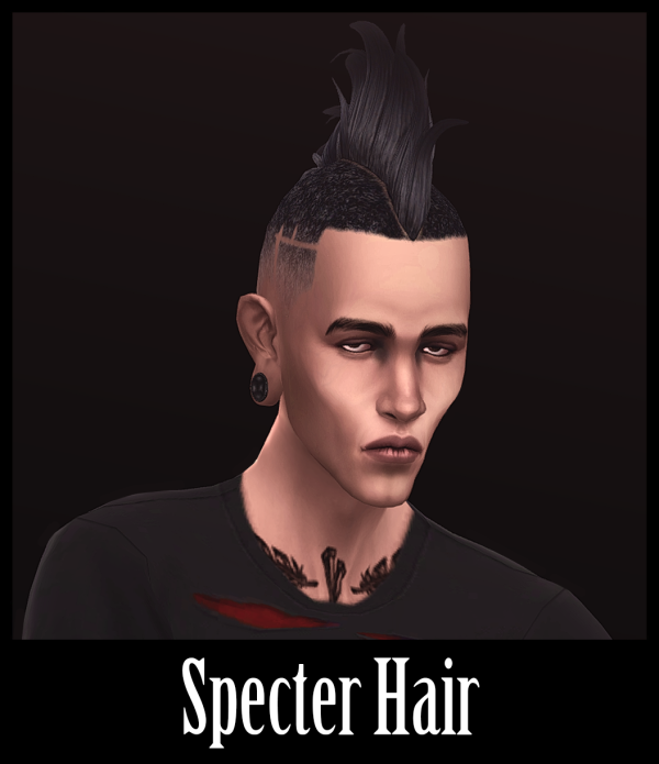 Mix [Stamsim] Specter Hair by simsfinds - The Sims 4 Custom Content