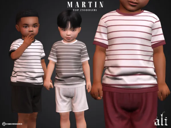 Mix MARTIN top (toddler) by thesimsresource - The Sims 4 Custom Content