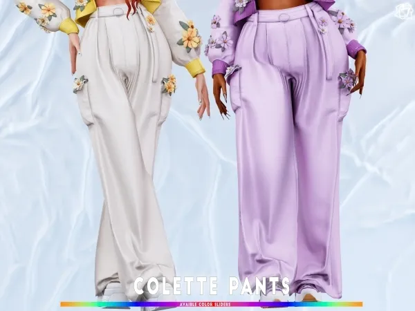 Mix Colette pants brsims by bluerose-sims - The Sims 4 Custom Content