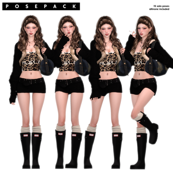 Mix 241119 female posepack by simsfinds - The Sims 4 Custom Content