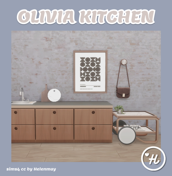 Maxis Match OLIVIA KITCHEN by simsfinds - The Sims 4 Custom Content