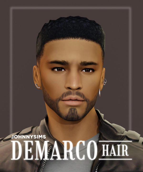 Maxis Match Demarco Hair by simsfinds - The Sims 4 Custom Content