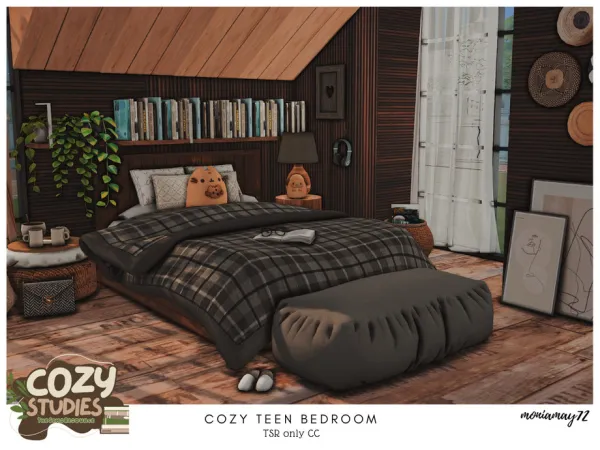 Cozy Teen Bedroom TSR only CC by Moniamay72