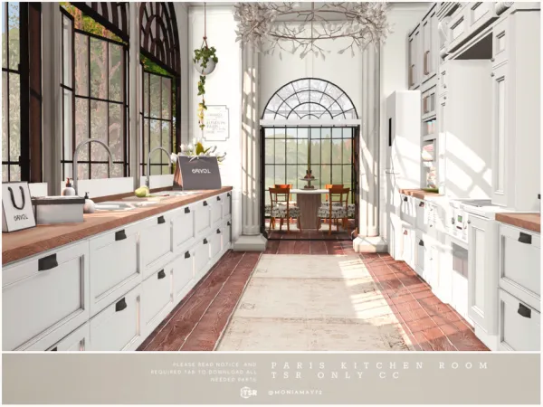 Alpha Paris Kitchen TSR only by moniamay72 - The Sims 4 Custom Content