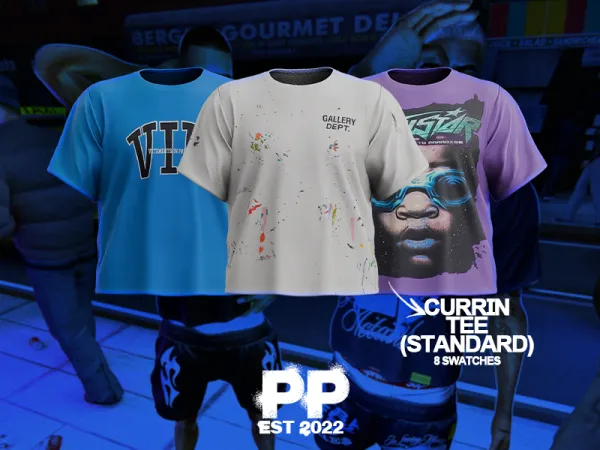 Alpha POPPIN Currin Tee Standard Version by decayed - The Sims 4 Custom Content