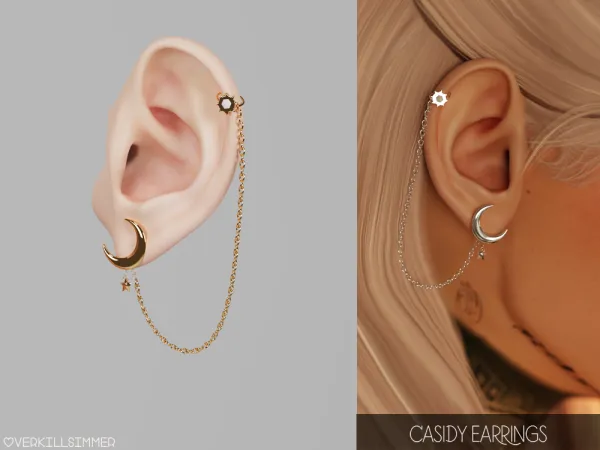 Mix Casidy earrings - The Sims 4 Custom Content