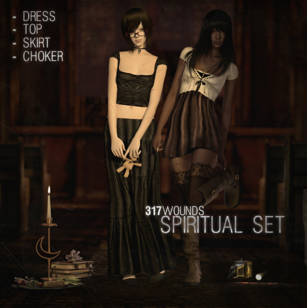 Alpha 317wounds Spiritual Set by simsfinds - The Sims 4 Custom Content