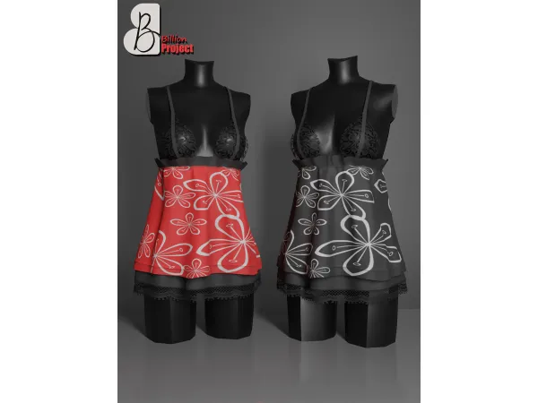 Alpha BillionProject Erika Pajama - The Sims 4 Custom Content