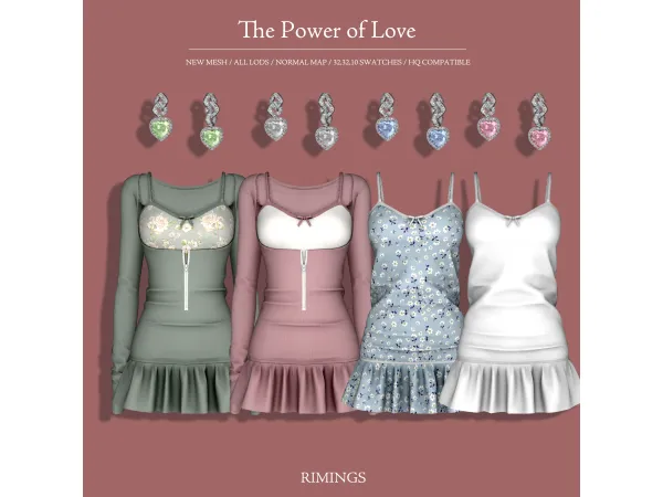 Mix [RIMINGS] The Power of Love - The Sims 4 Custom Content