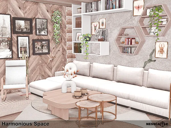 Alpha Harmonious Space by nesscasims - The Sims 4 Custom Content