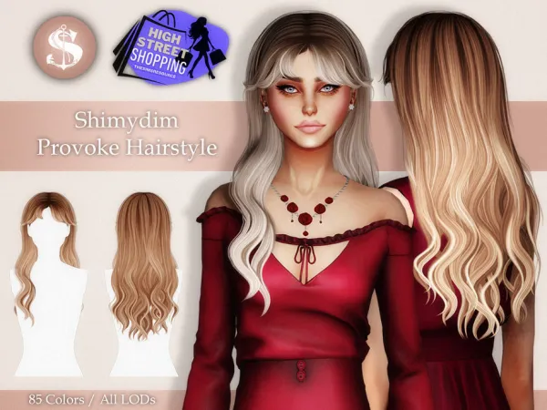 Mix Provoke Hairstyle by Shimydim - The Sims 4 Custom Content