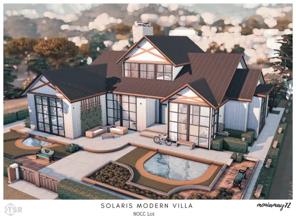 Maxis Match Solaris Modern Villa No by moniamay72 - The Sims 4 Custom Content