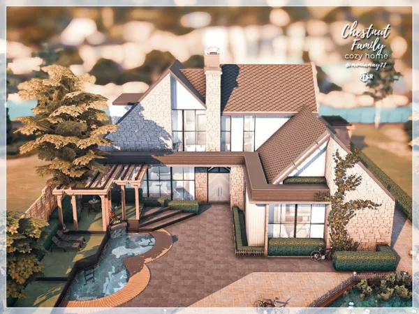 Maxis Match Chestnut Family Home No by moniamay72 - The Sims 4 Custom Content