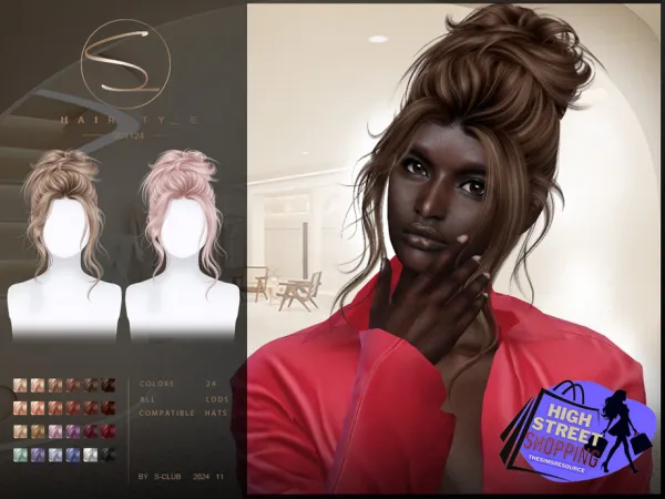 Alpha HAIRSTYLE 051124 Club by thesimsresource - The Sims 4 Custom Content