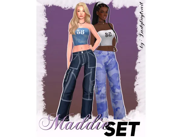 Maxis Match Maddie outfit set by Ladybugtrait - The Sims 4 Custom Content