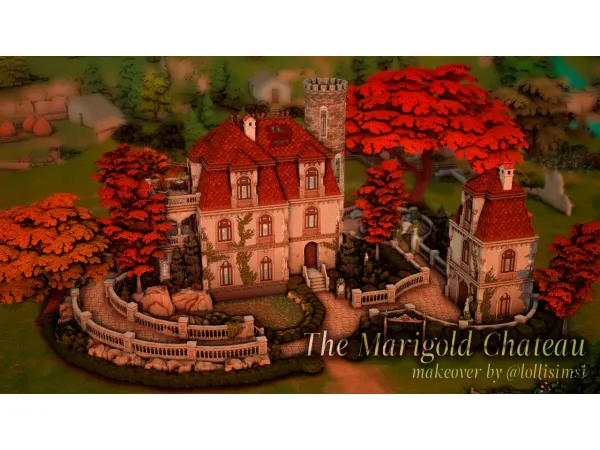 Maxis Match The Marigold Chateau makeover by lollisimsi - The Sims 4 Custom Content
