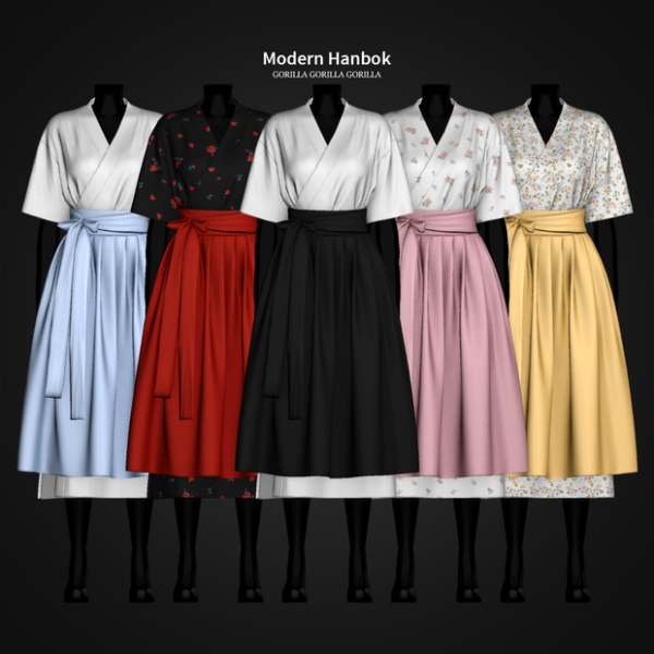 Mix Modern Hanbok by simsfinds - The Sims 4 Custom Content