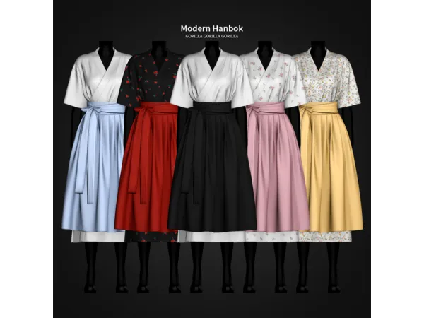 Mix Modern Hanbok by gorillax3 - The Sims 4 Custom Content