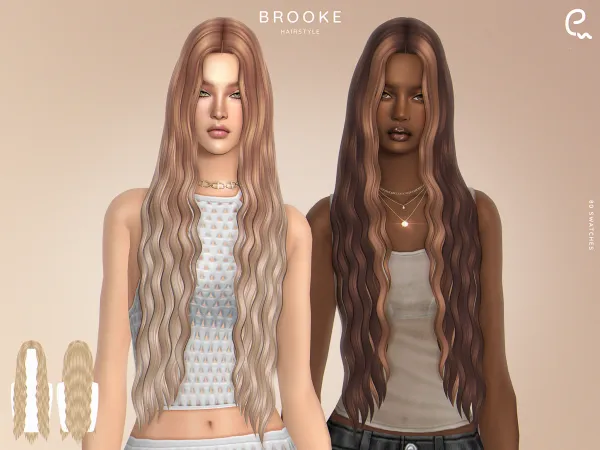 Maxis Match [EnriqueS4] Brooke Hairstyle - The Sims 4 Custom Content