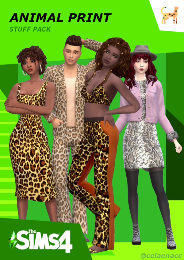Maxis Match Animal Print Stuff Pack by simsfinds - The Sims 4 Custom Content
