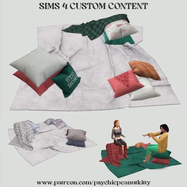 Mix December Stay Home by psychicpeanutkitty - The Sims 4 Custom Content