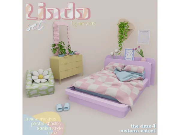 Mix LINDO SET by ts4novvvas - The Sims 4 custom content